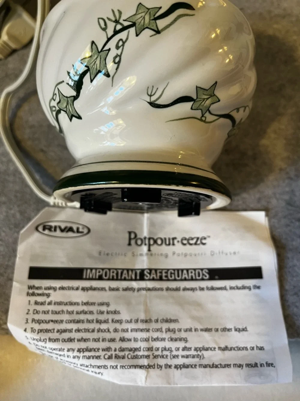 Rival Potpour eeze™ Electric Simmering Potpourri Diffuser Liquid Gel 1999